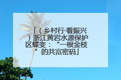 （乡村行·看振兴）浙江黄岩水源保护区蝶变：“一根金枝”的共富密码