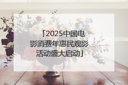 2025中国电影消费年惠民观影活动盛大启动
