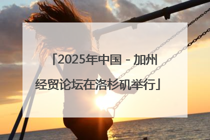 2025年中国－加州经贸论坛在洛杉矶举行
