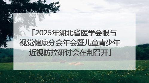2025年湖北省医学会眼与视觉健康分会年会暨儿童青少年近视防控研讨会在荆召开