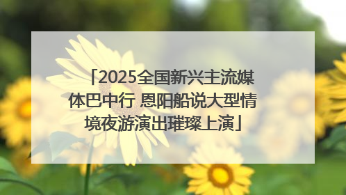 2025全国新兴主流媒体巴中行 恩阳船说大型情境夜游演出璀璨上演