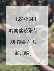 24小时！岭南荔枝乘专线 枝头直飞新加坡
