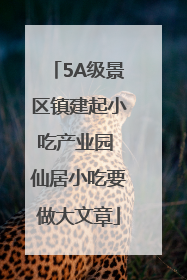5A级景区镇建起小吃产业园 仙居小吃要做大文章