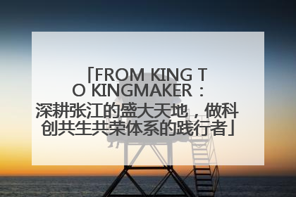 FROM KING TO KINGMAKER：深耕张江的盛大天地，做科创共生共荣体系的践行者